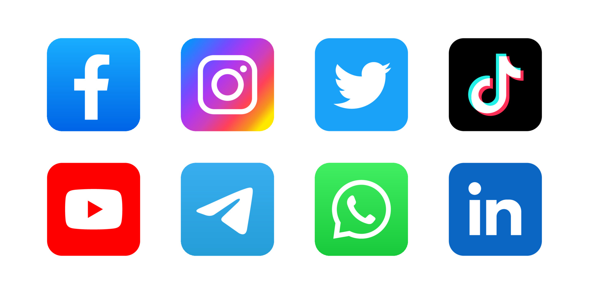 Social media iconen vector